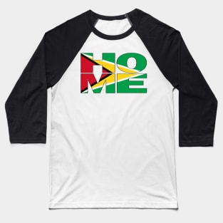 Guyana Flag Collection Spelling HOME - Guyanese - Soca Mode Baseball T-Shirt